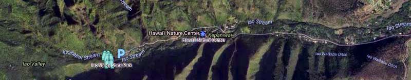 Iao Valley Maui Google Map