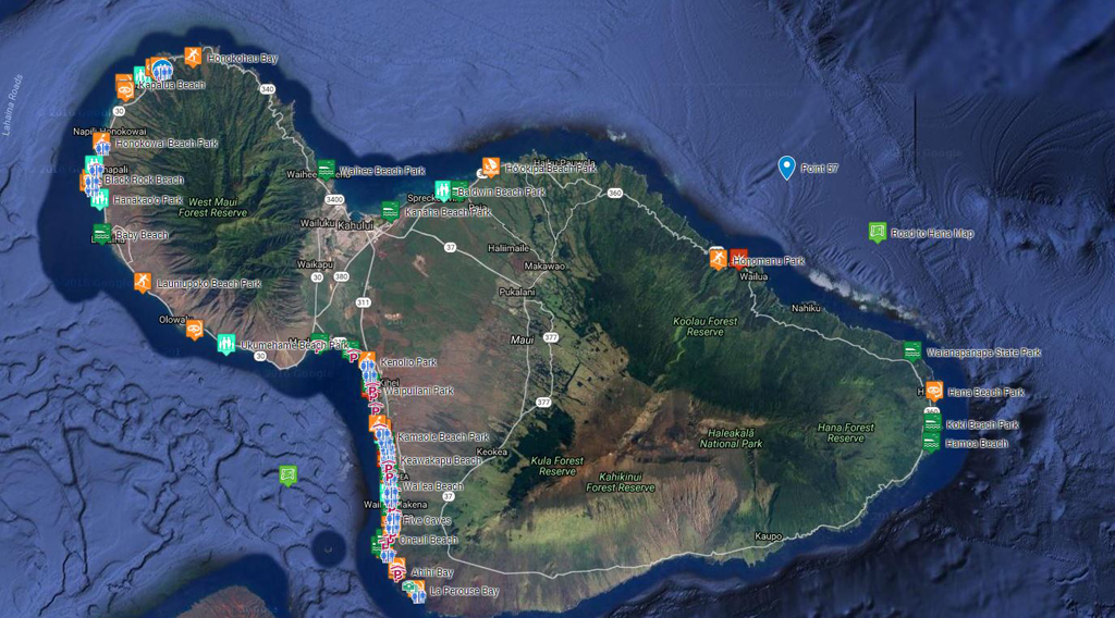 Maui Best Beaches with maps, directions, photos and information