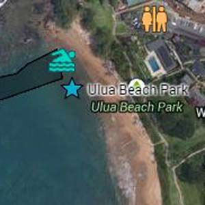 Ulua Beach Google Map Image