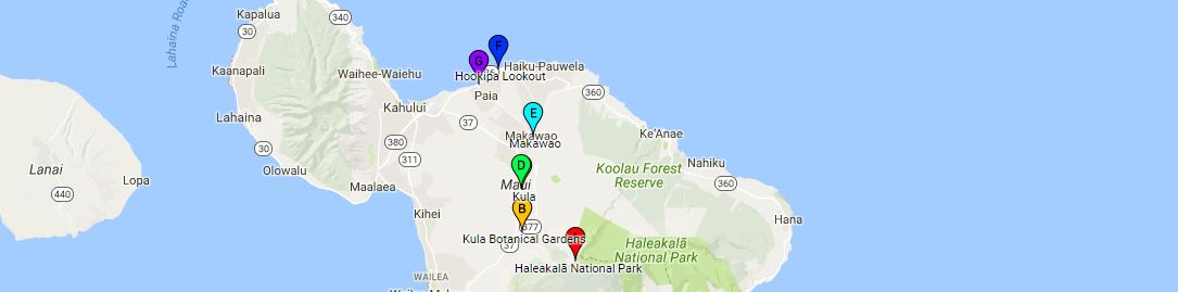 West Maui Map